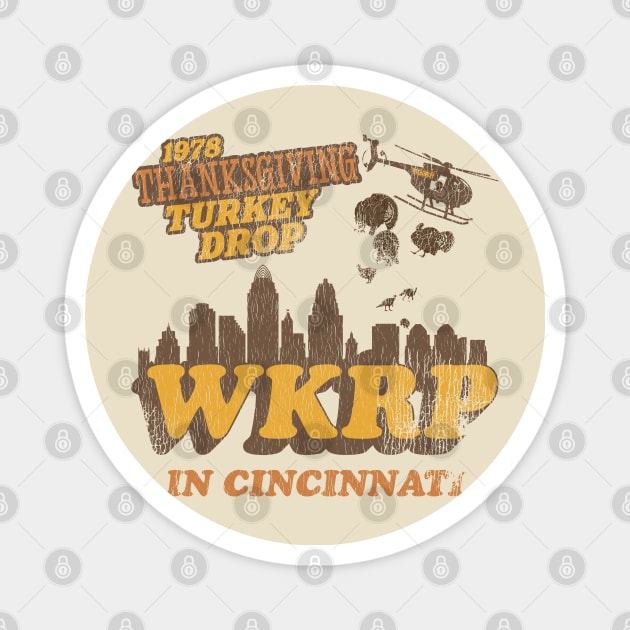 WKRP in Cincinnati 1978 Thanksgiving Turkey Drop Magnet by darklordpug